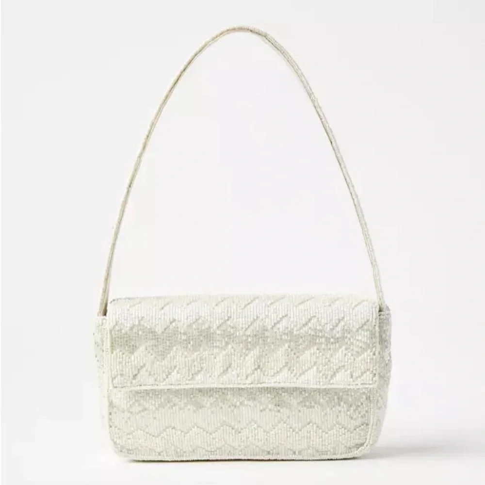 Price Firm - LOFT Chevron Beaded Shoulder Bag